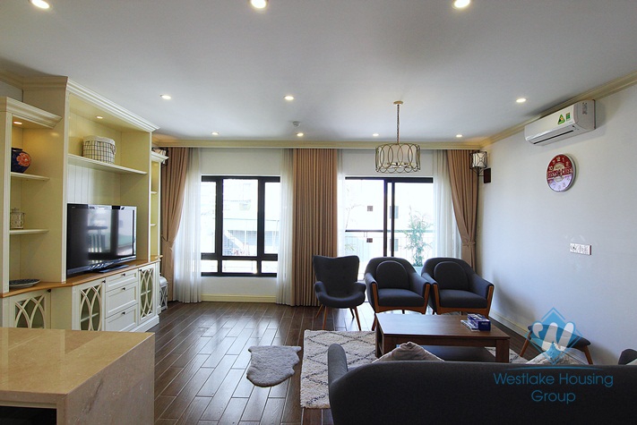 Top floor one bedroom apartment for rent in heart of Tay Ho, Ha Noi